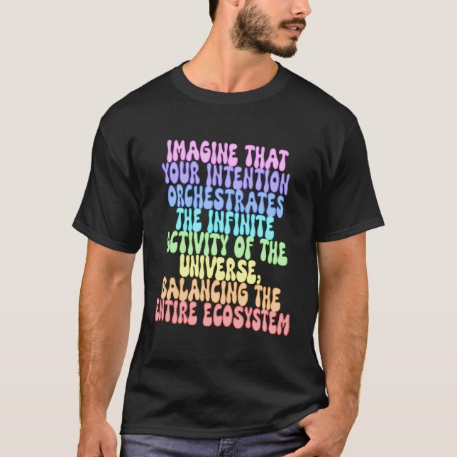 Spiritualitet Note Rainbow T Shirt (Framsida)