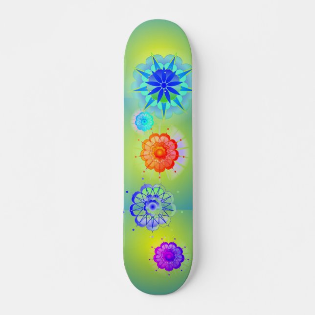 SpiritualSunshine Old School Skateboard Bräda 18 Cm (Framsida)