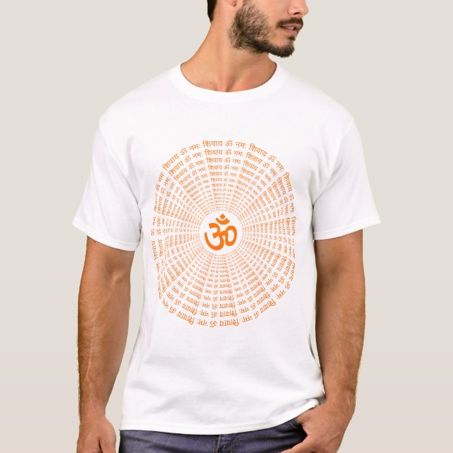 Spiriual Om Namah Shivay skjorta Tee (Framsida)