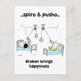 Spiro & Pusho Broken Motiveringsoffertvykort Vykort