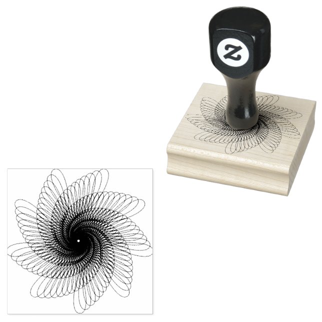 Spirograph Decorative Ornament Scrapbooking Stämpel (Stämplad)