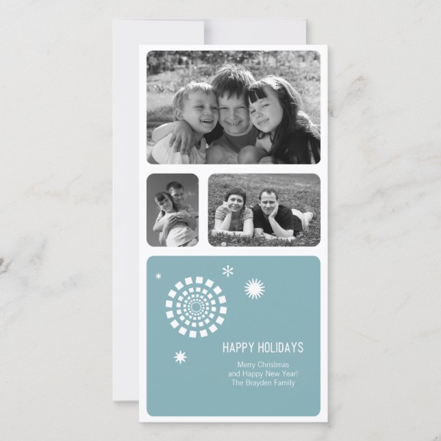 Spirograph-julfoto Julkort (Framsida)