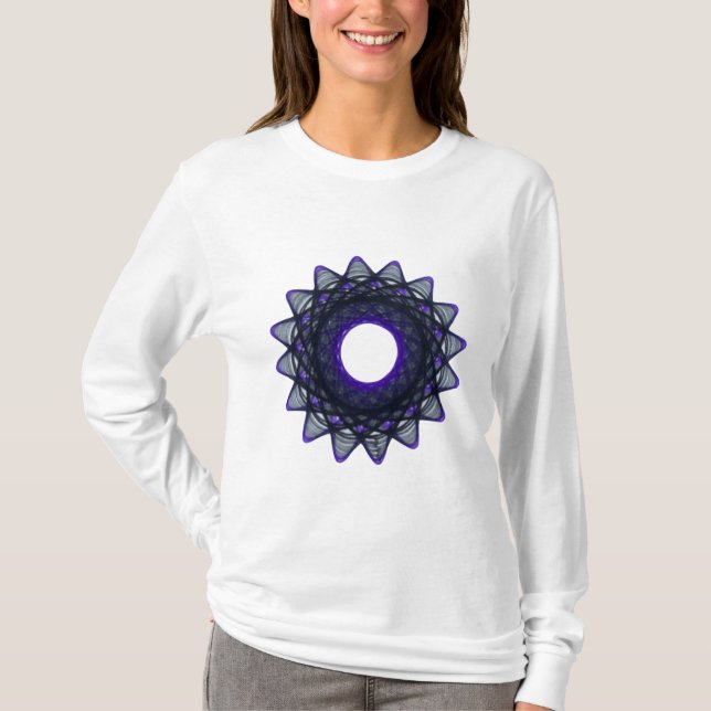Spirographpridemönster: Överdängare T Shirt (Framsida)