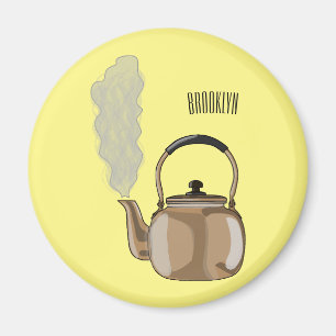 Spis- eller plattkokare serieillustration magnet