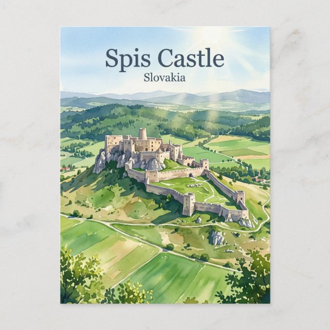 Spis slott Slovakien Vykort (Framsida)