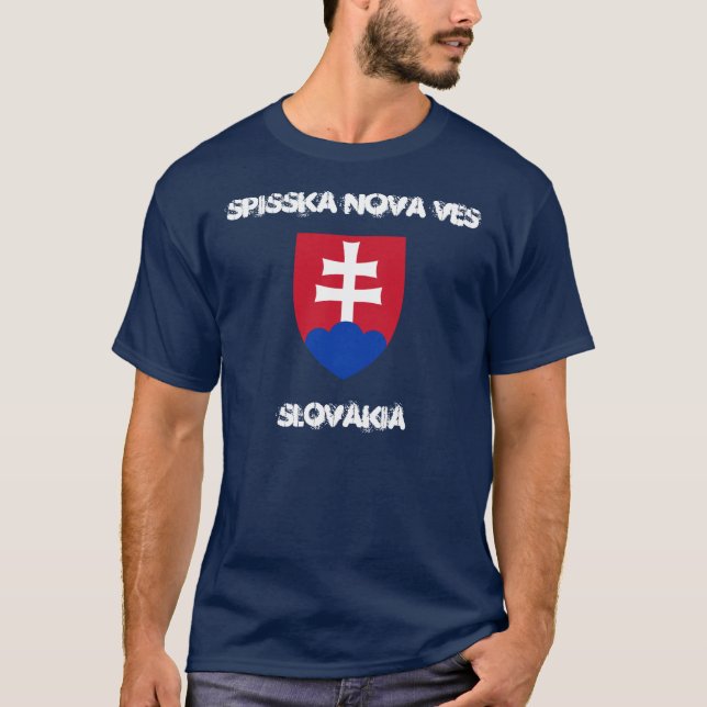 Spisska Nova Ves, Slovakien med jackande av arm Tee (Framsida)