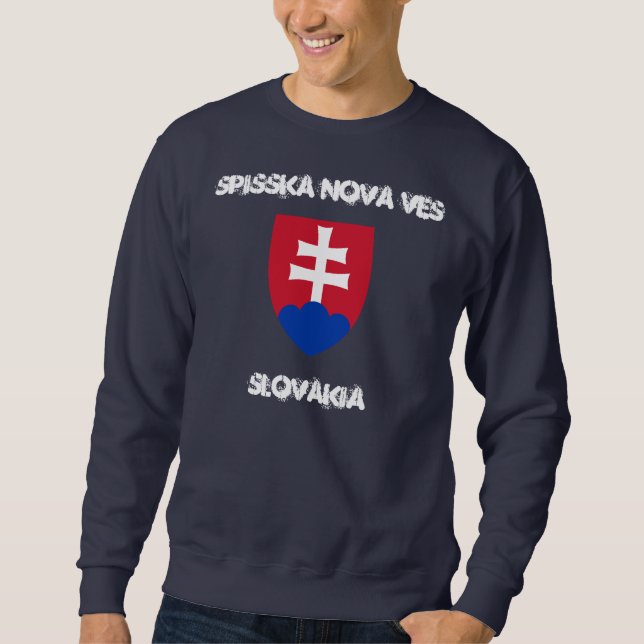 Spišská Nová Ves, Slovakien med vapensköld Långärmad Tröja (Framsida)
