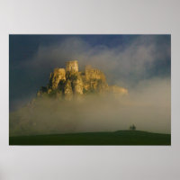 Spissky hrad in mist, Slovakien 2
