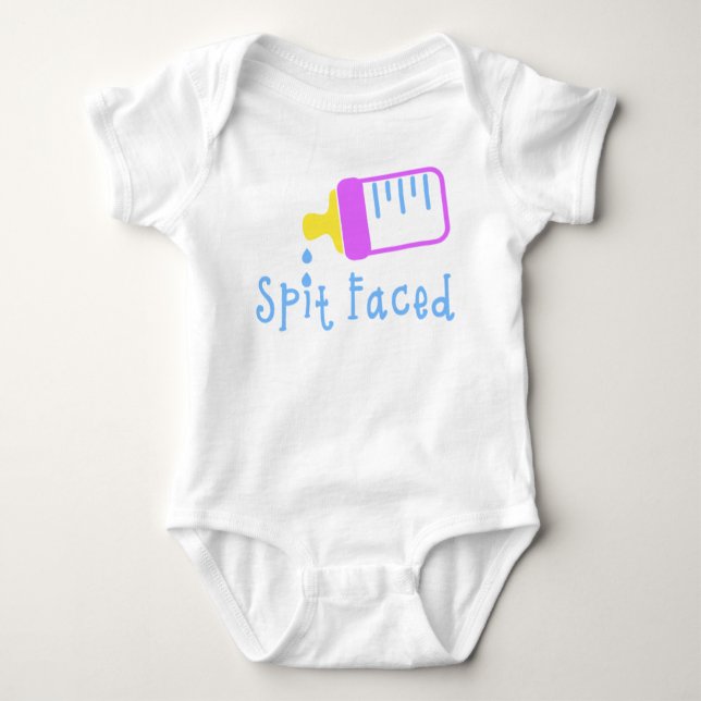 Spit Faced Baby Bodykoste T Shirt (Framsida)