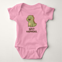 Spit Happens - Finny Baby Dinosaur Design
