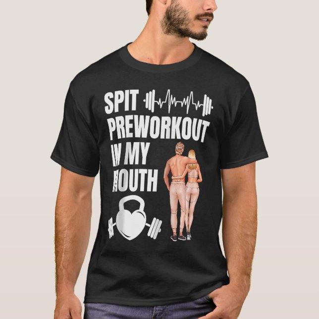 Spit Preworkout in Mouth Raglan Baseball 1 T Shirt (Framsida)