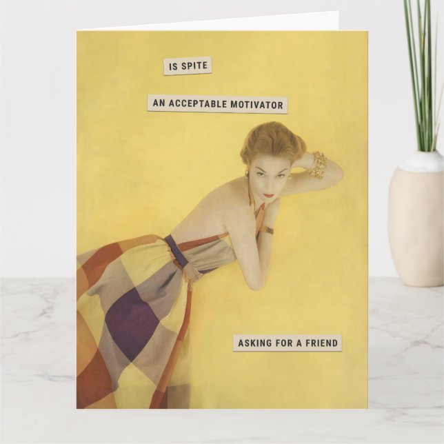 Spiteful Retro Housewife Kort (Framsida)