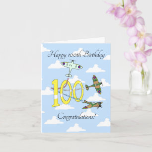 Spitfire 100 Birthday (Blå himmel) Kort