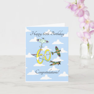 Spitfire 60 Birthday (Himmel) Kort