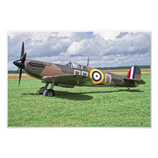 Spitfire AR213 Fototryck (Framsidan)