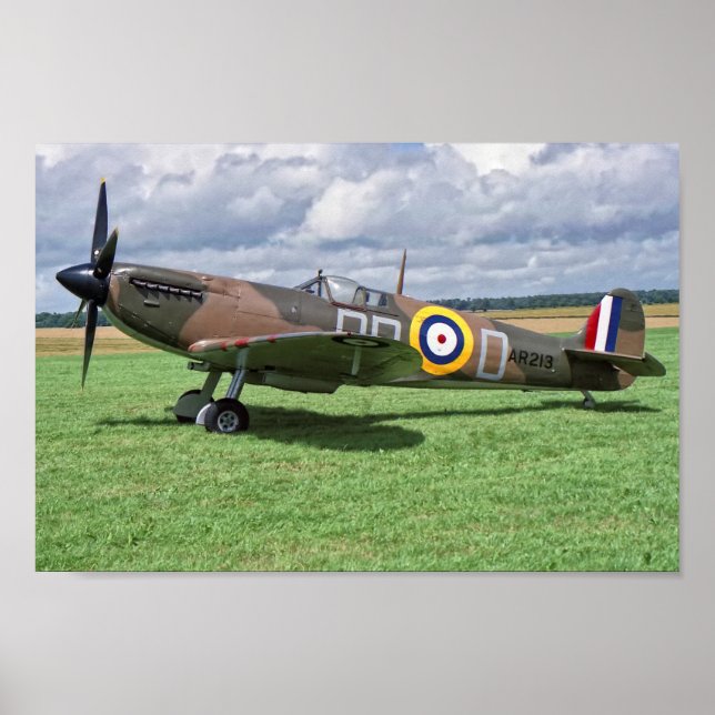 Spitfire AR213 Poster (Framsidan)