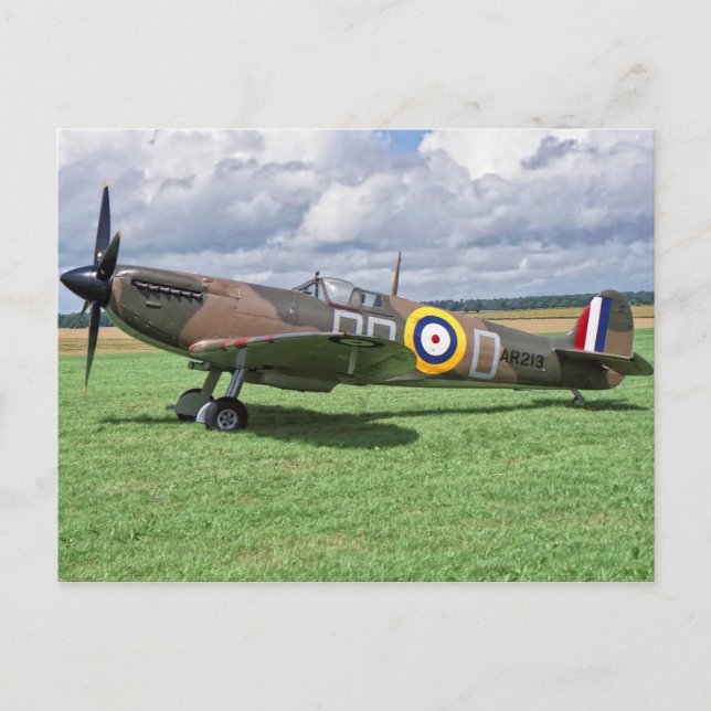 Spitfire AR213 Vykort (Framsida)