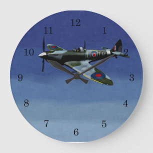 Spitfire Clock Stor Klocka