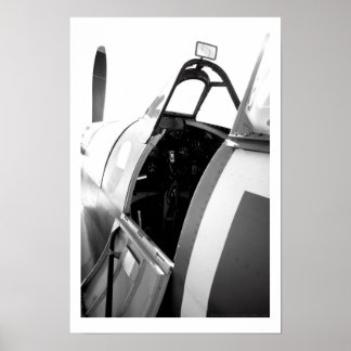 Spitfire Cockpit Poster