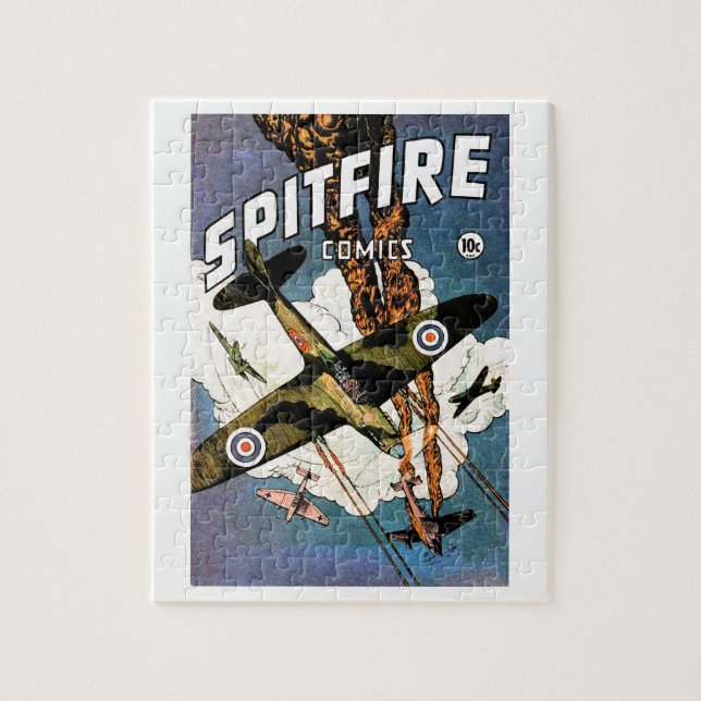 Spitfire Fighter Aircraft Pussel (Vertikal)