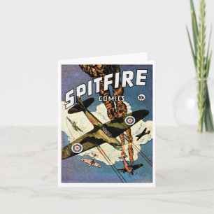 Spitfire Fighter Aircraft - Världskrig två Kort