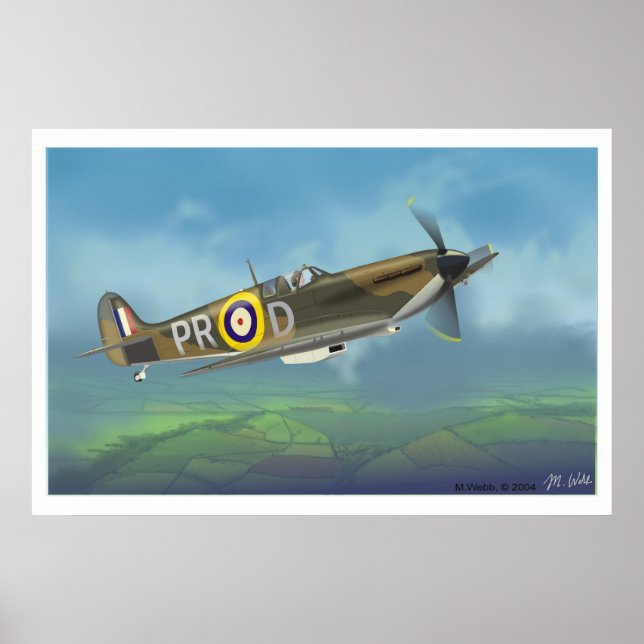 Spitfire Fighter Poster (Framsidan)