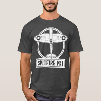 Spitfire Fighter Supermarine RAF WW2 British T Shirt