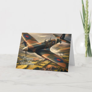Spitfire-födelsedagskort Kort