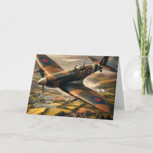 Spitfire Födelsedagskort Kort
