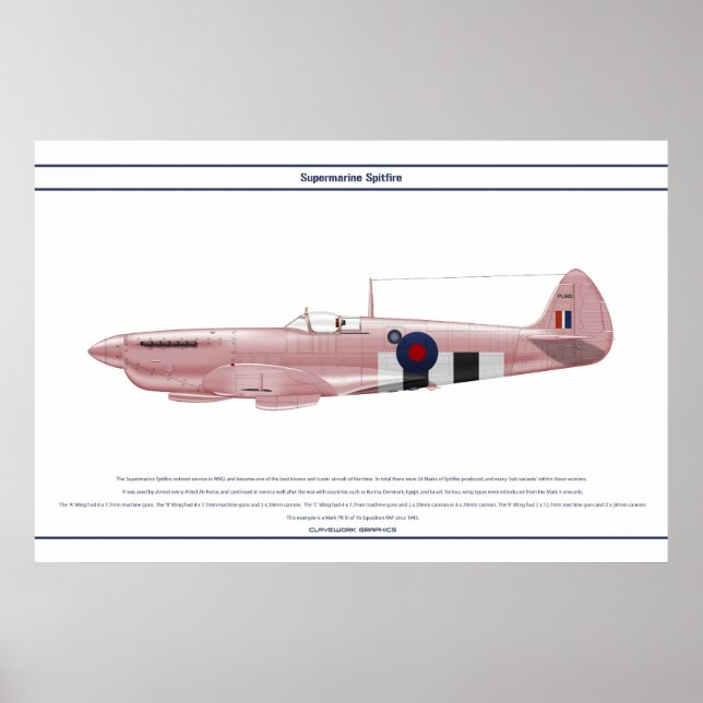 Spitfire GB 16 Sqn 2 Poster (Framsidan)