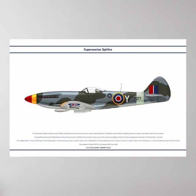 Spitfire GB 28 Sqn 1 Poster (Framsidan)