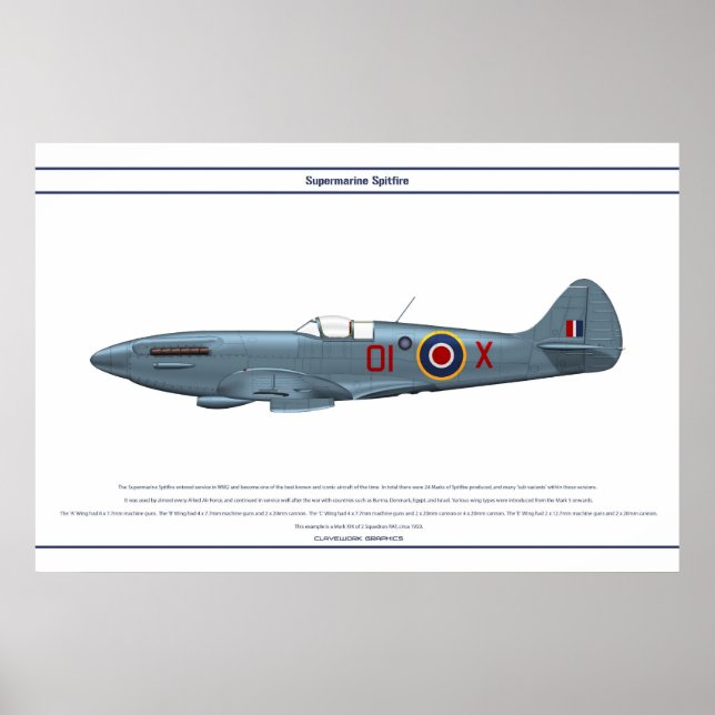 Spitfire GB 2 Sqn 1 Poster (Framsidan)