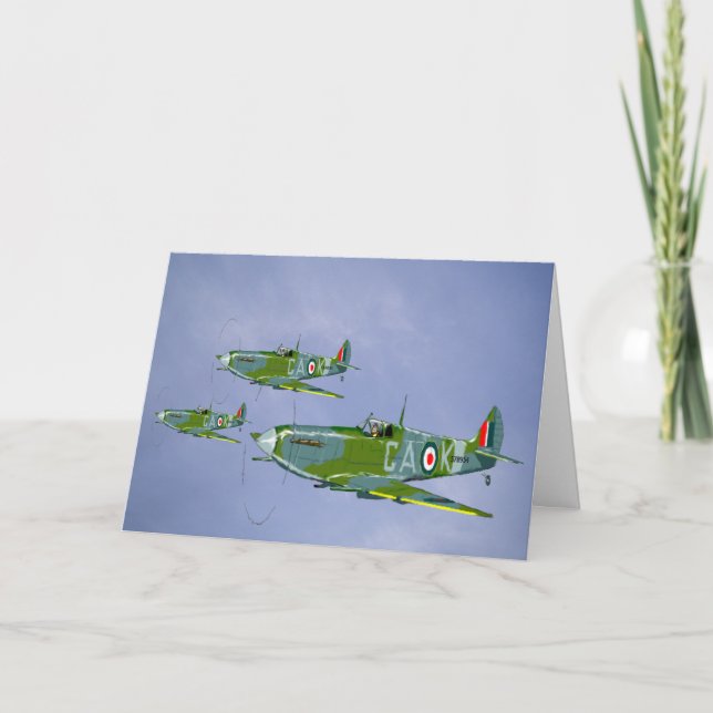 Spitfire Hälsning Card Kort (Framsida)