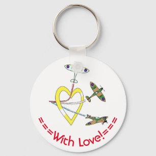 Spitfire Heart Nyckelring
