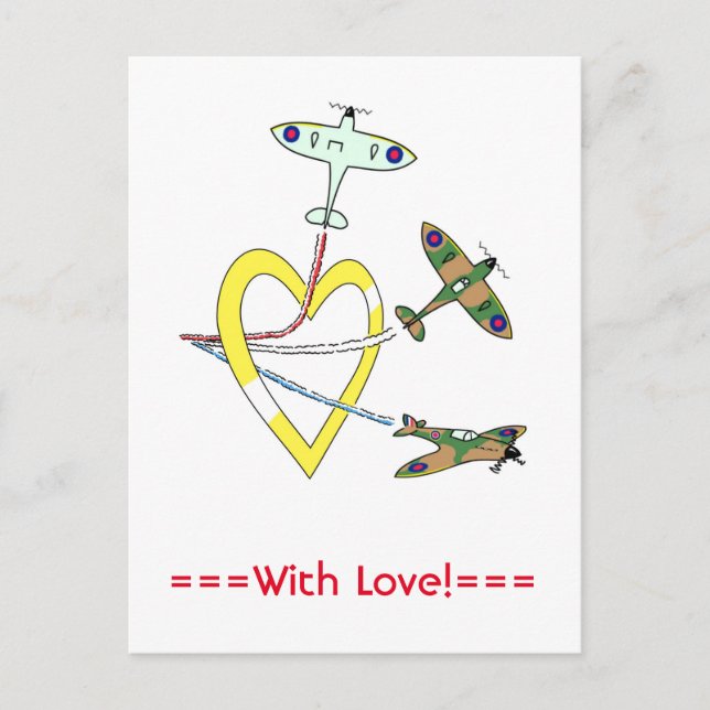 Spitfire Heart vykort (Framsida)