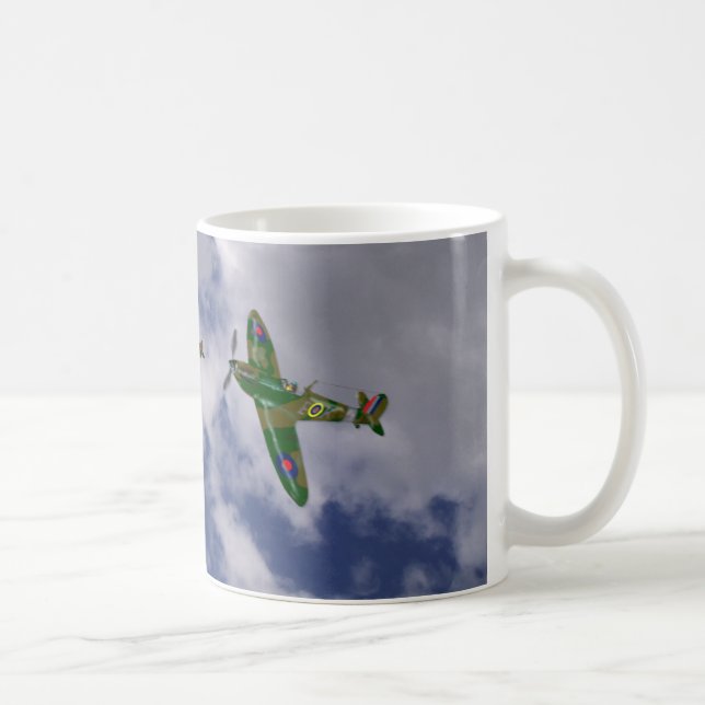 Spitfire i Flight... Kaffemugg (Höger)