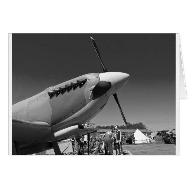 Spitfire Mk 1A Hälsningskort (Framsidan Horizontal)