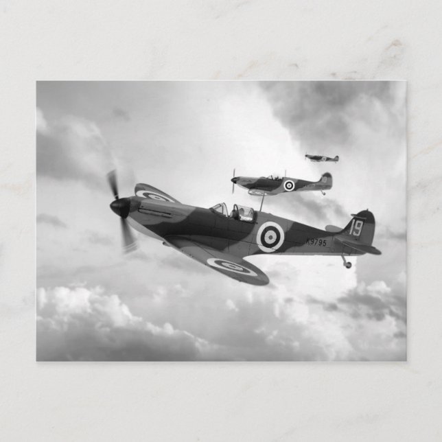 Spitfire Mk I Vykort (Framsida)