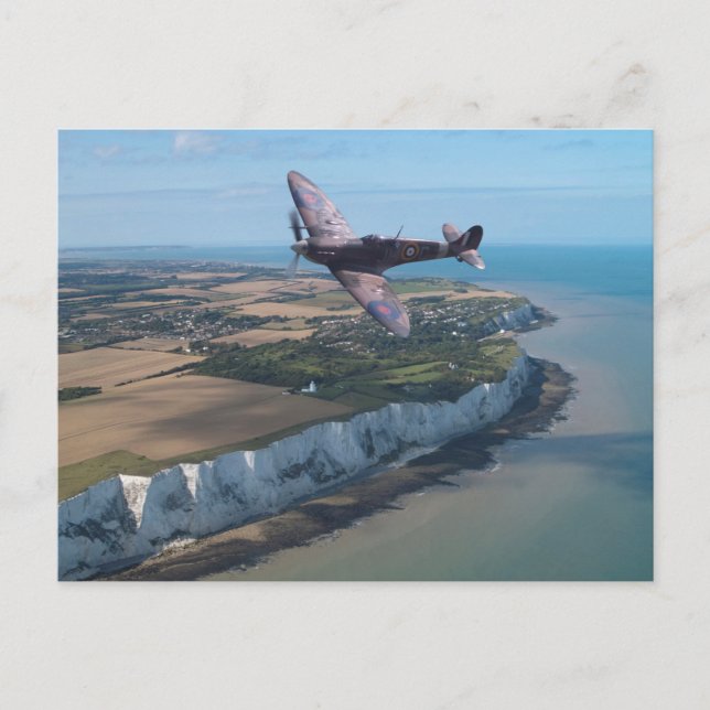Spitfire över England Vykort (Framsida)