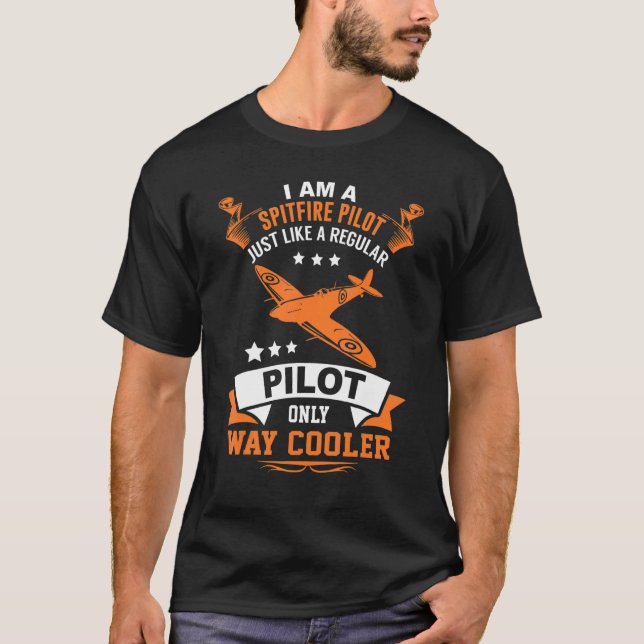 Spitfire Pilot som andra piloter är bara en kylare T Shirt (Framsida)