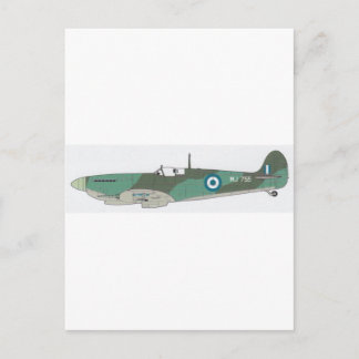 spitfire-plan vykort