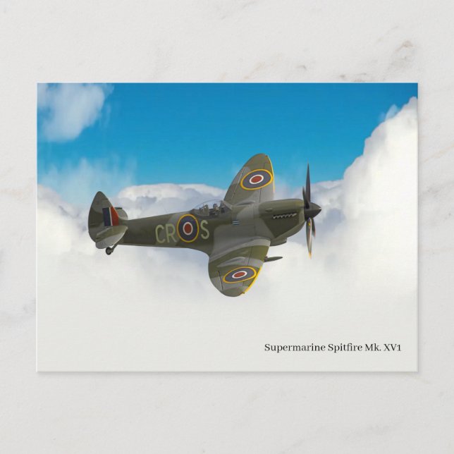 Spitfire Postcard Vykort (Framsida)