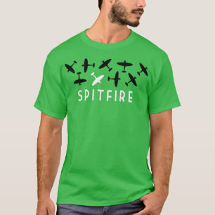 Spitfire RAF-Världskriget 2 fighter flygplan T Shirt