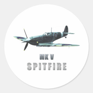 Spitfire Runt Klistermärke