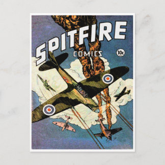 Spitfire stridsflygplan - Andra världskriget Vykort