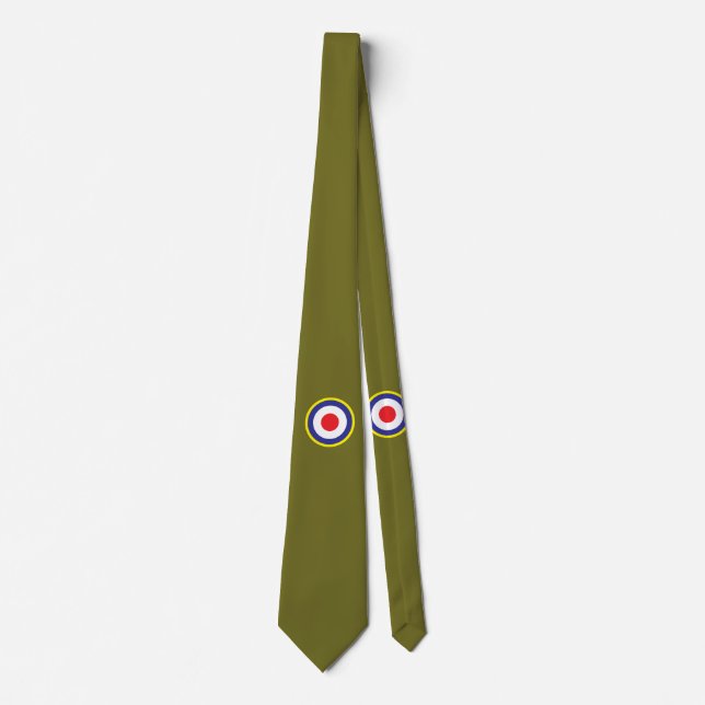 Spitfire Target Costume Party Novelty Neck Tie Slips (Framsida)