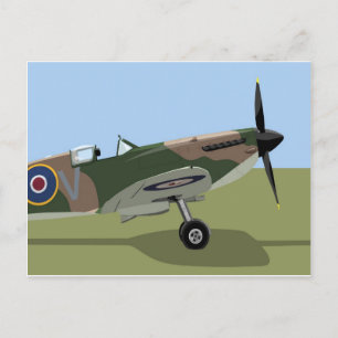 Spitfire WW2 Fighter Vykort