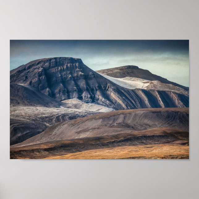 Spitsbergen Ligcape Photo Poster (Framsidan)