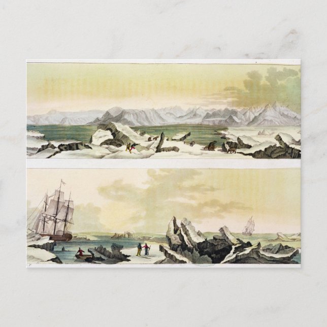 Spitsbergen med "Dorothea" (färg en Vykort (Framsida)