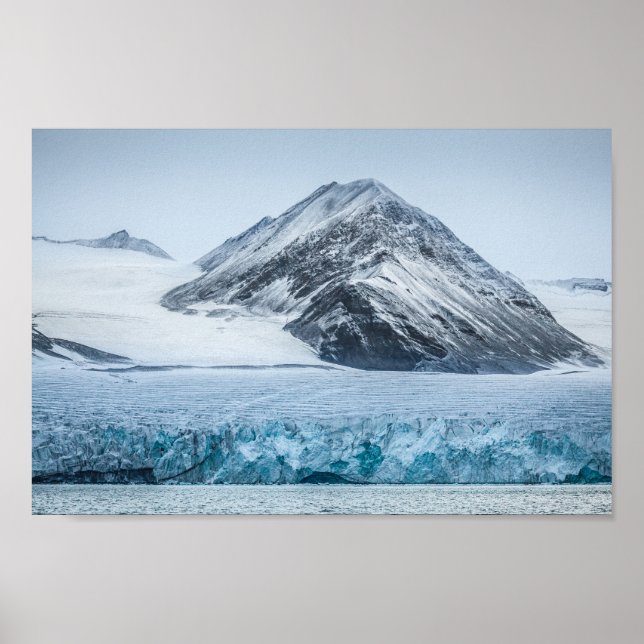 Spitsbergen Svalbard Glacier Poster (Framsidan)